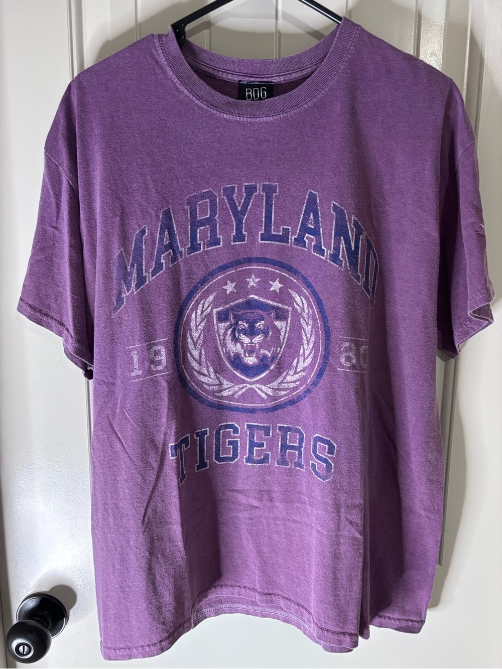 Urban Outfitters Purple Maryland Tigers Graphic Short Sleeve Tee